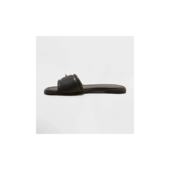 A New Day Audrey Slide Sandals Black - Picture 2 of 6